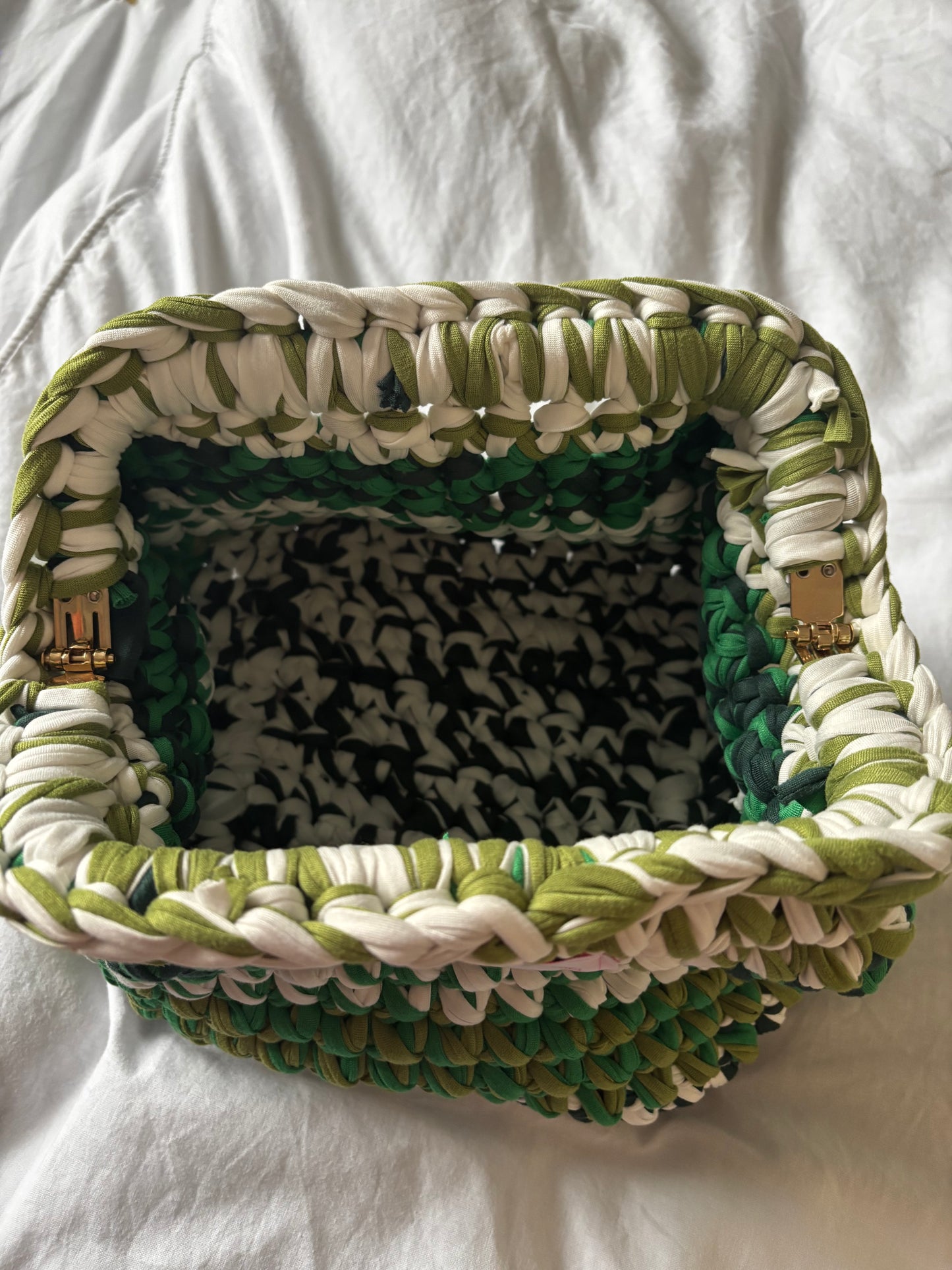 Moss mirage clutch bag