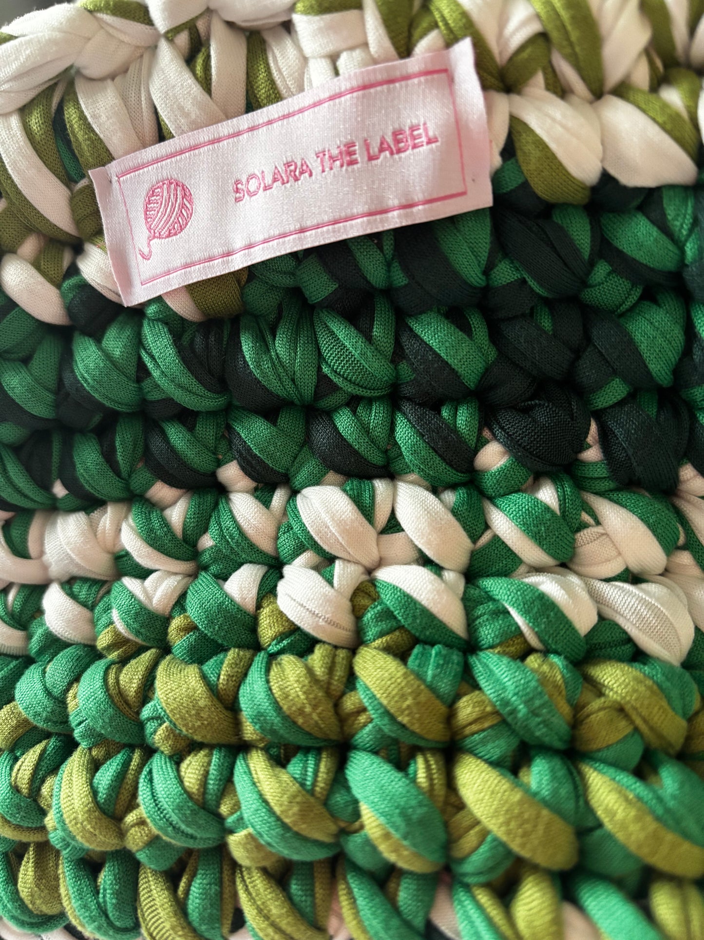 Moss mirage clutch bag